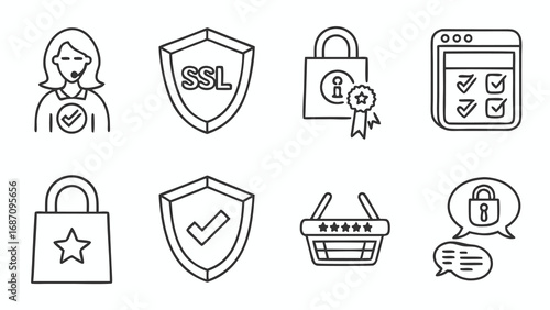 Secure Shopping Online Support SSL Protection.