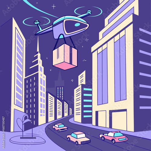 vector illustration of a city