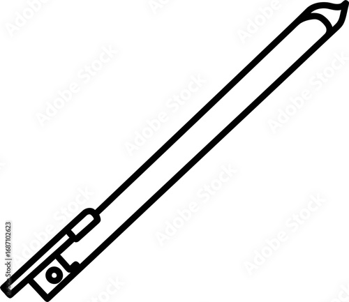 Modern sleek stylus pen icon for digital art and design creation