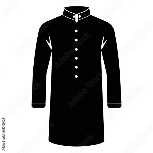 Ethnic Kurta Silhouette Icon