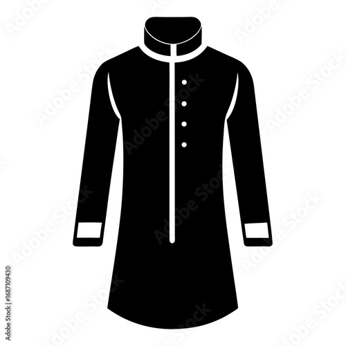 Ethnic Kurta Silhouette Icon
