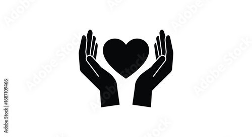 hands holding a heart symbolizing care love and compassion