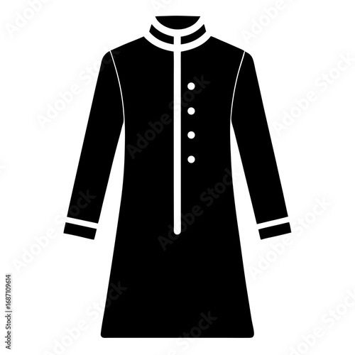 Ethnic Kurta Silhouette Icon