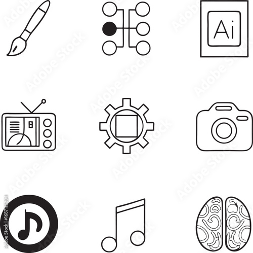 Vector Design Icons Set Collection