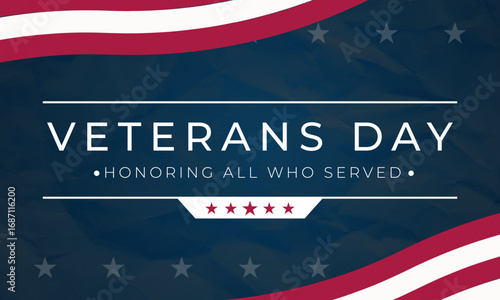 Veterans day background graphic honoring all who served, a beautiful tribute to our heroes. Suitable for patriotic designs.