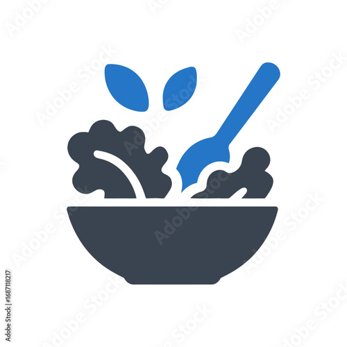 Salad Mixing Bowl Icon