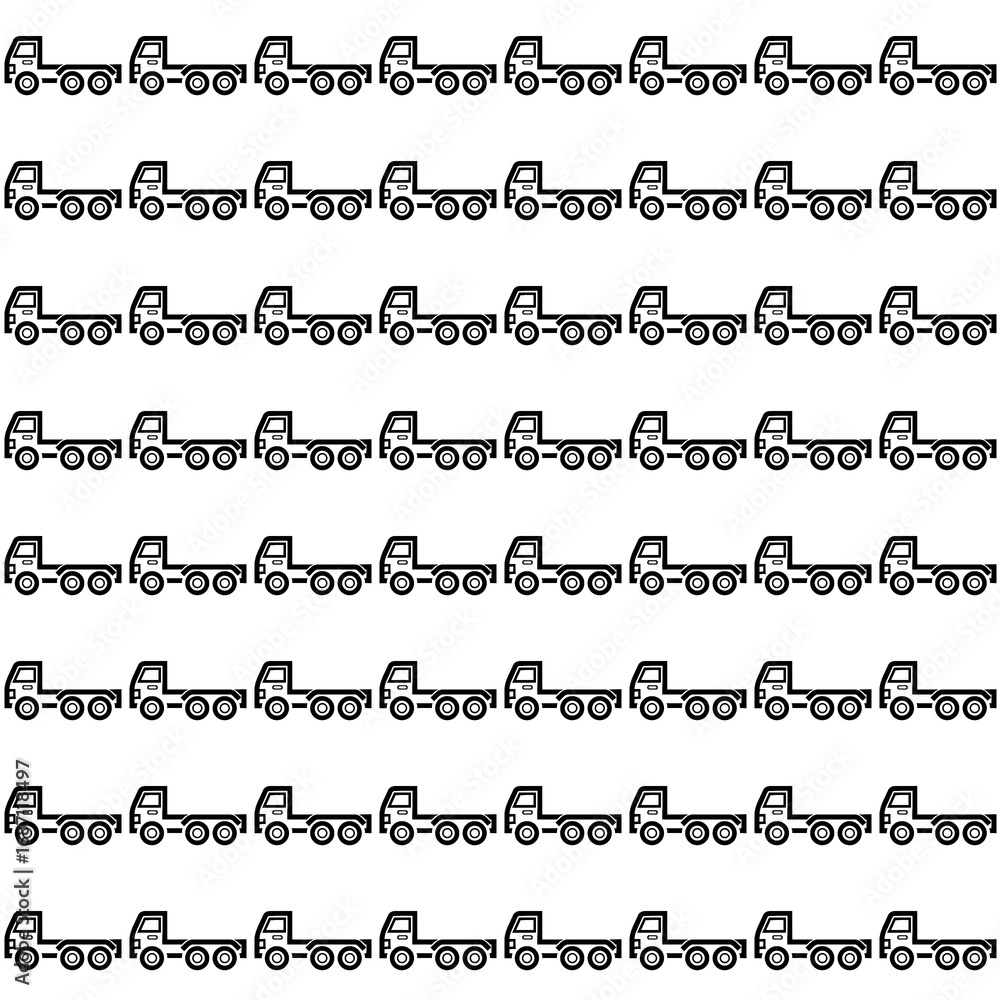 Obraz premium Seamless Truck Pattern Background