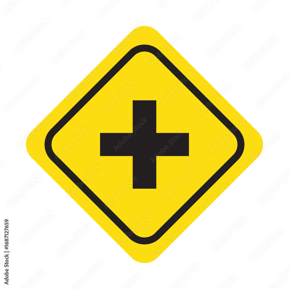 Fototapeta premium traffic sign vector, highway warning