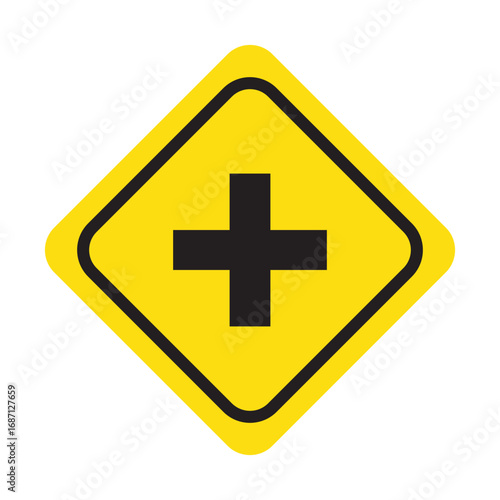 traffic sign vector, highway warning