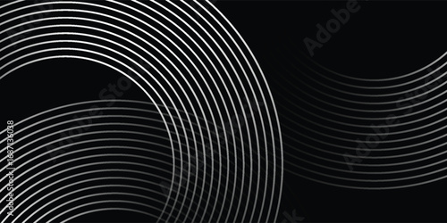 stripe pattern white line background. Thin line wavy abstract vector background. Curve wave seamless pattern. Abstract texture line