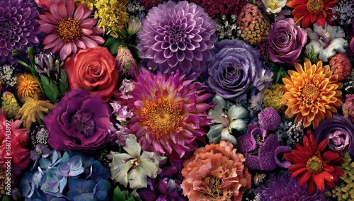 Fototapeta Naklejka Na Ścianę i Meble -  Vibrant floral arrangement (2)