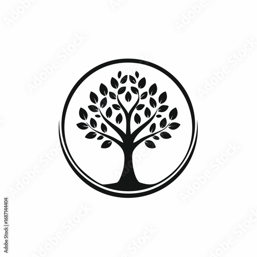 Tree of life in a circle