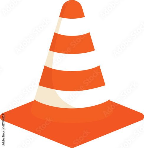 Traffic cone icon set. Road cone icon vector. Road divider with cones. Roadblock or Road barrier mark for apps or websites, symbol illustration