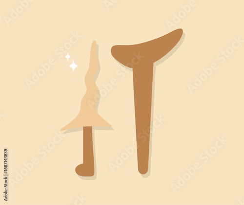 design about the concept of the keris icon