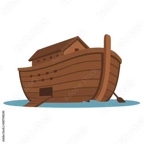 Noah’s Ark Flat Illustration