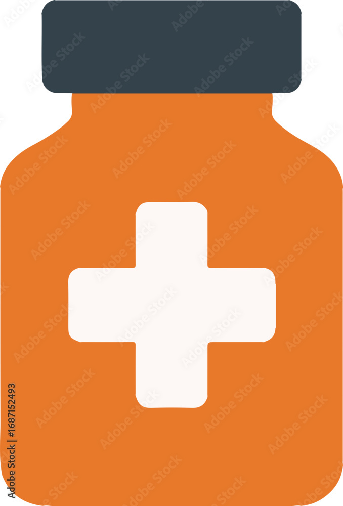 Obraz premium First aid kit with a white cross on a red square, a medical symbol for emergency health care and medicine