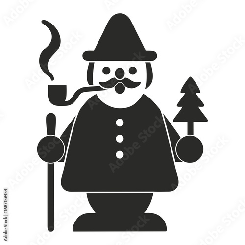 German Smoker Man Figurine