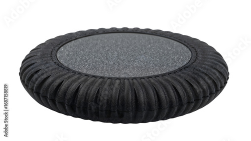 Black swivel seat cushion ergonomic rotating mobility pads for car office chair comfort support elderly portable design