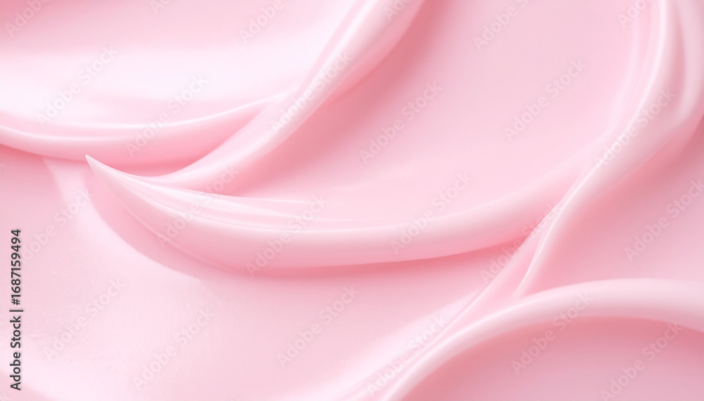 Fototapeta premium Smooth creamy textured surface in soft light pink. Natural material, cosmetic or food ingredient.