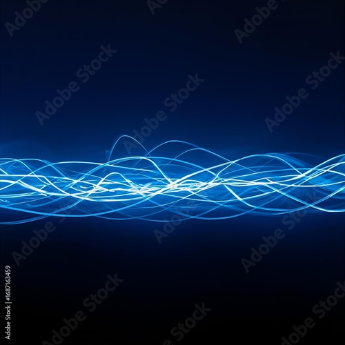 abstract blue wave background