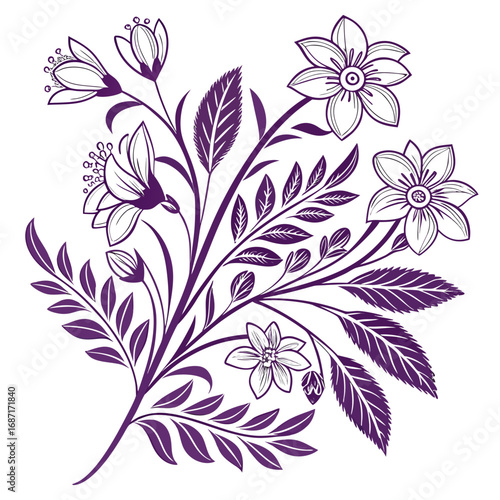 Anatomical vector illustration of the human respiratory system showing a cancerous tumor in the lung