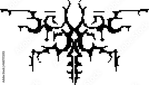Pixel Art Y2K Neotribal Vectors Brutalism Futuristic abstract vectors
