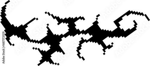 Pixel Art Y2K Neotribal Vectors Brutalism Futuristic abstract vectors
