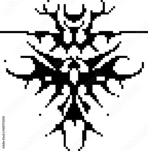 Pixel Art Y2K Neotribal Vectors Brutalism Futuristic abstract vectors
