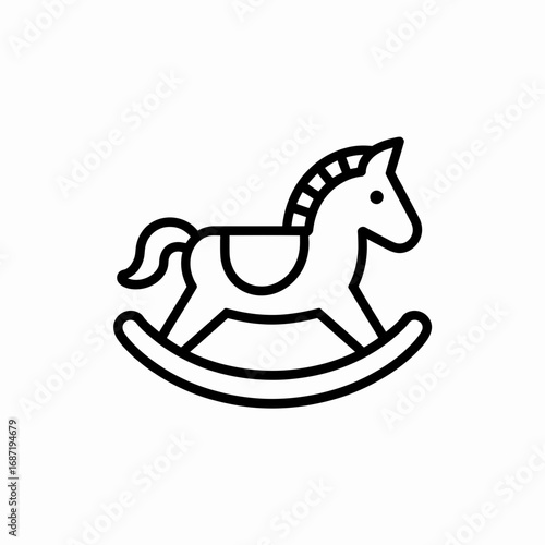 wooden rocking horse