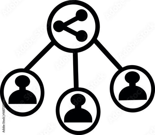 Group icon team staff sharing ideas icon