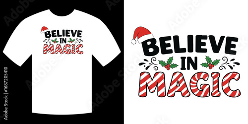 Set of Four Christmas Designs: Believe in Magic, Jingle All the Way, and Candy Canes

