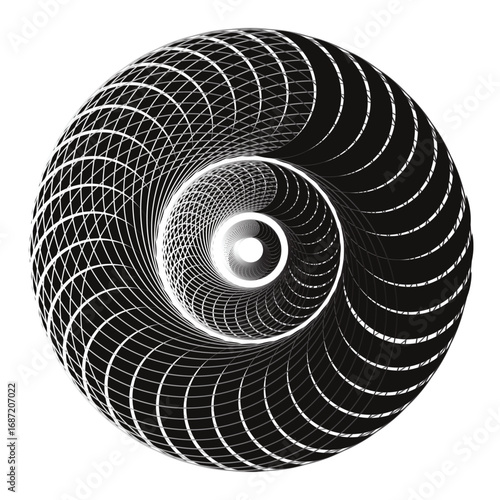 3d render of a spiral staircase