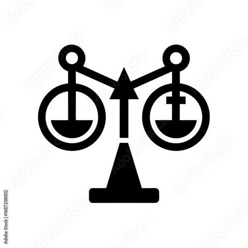 gender equality monotone icon in powerpoint 