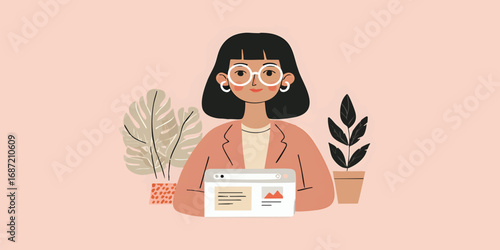 A stylish, confident woman,...