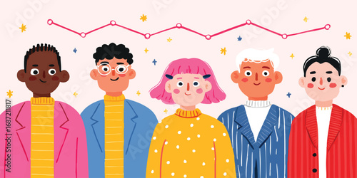 A diverse group of people s...