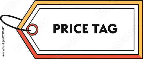 Black Friday price tag. Vector price and sale tag isolated on transparent background