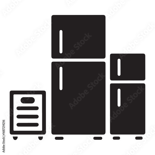 Home cooling appliance vector