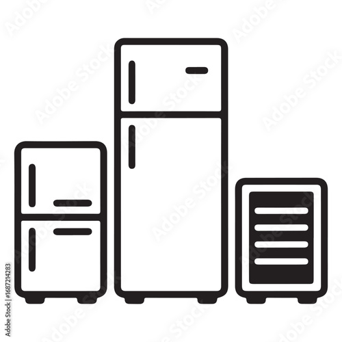 Home cooling appliance vector