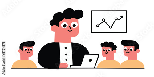A vector-style illustration...