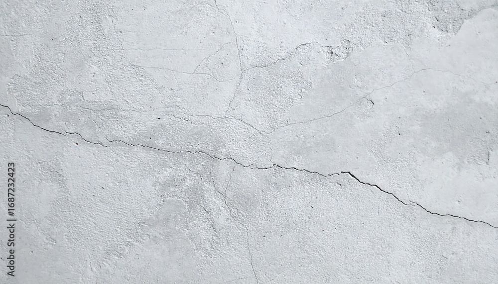 Obraz premium Cracked light gray concrete wall (1)