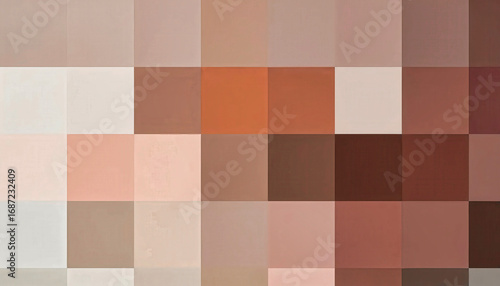 Color Palette in Squares: Earth Tones, Gradients, Squares, and Design