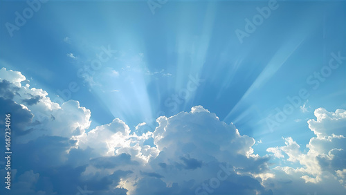 Blue sky with clouds