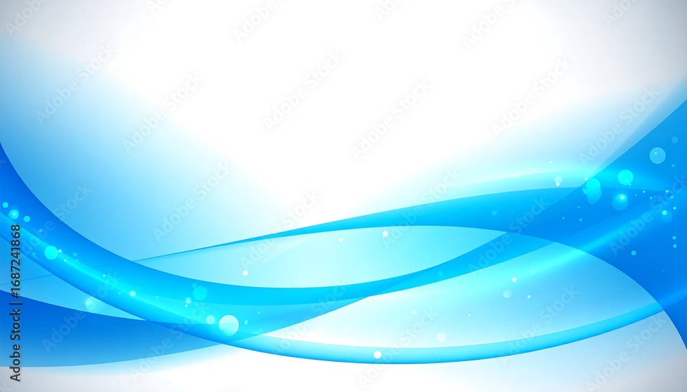 Obraz premium Abstract blue wavy background (1)