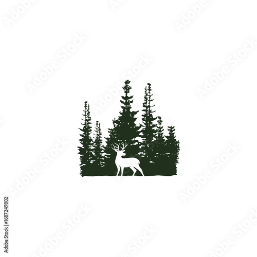 deer silhouette vector