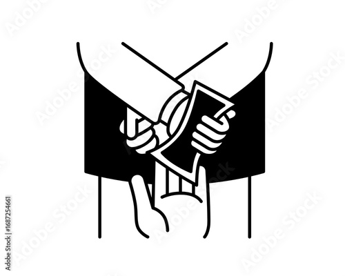 Secret Handoff An Illustration of Discreet Money Exchange