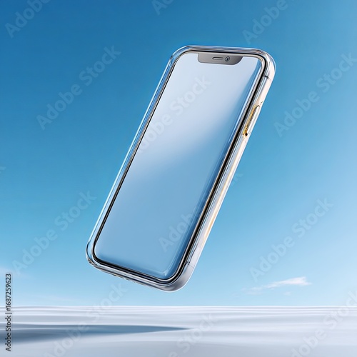 Modern Smartphone Floating for mock up purposes.