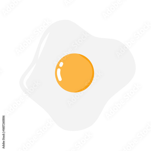 Cute Fried Egg Illustration