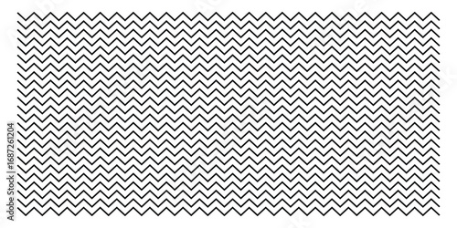 Zigzag isolated line set on white background.  Dark vector wavy line set. Background line icon set. Isolated ornament graphical vector icons. Decoration pattern line.  Modern artistic design.