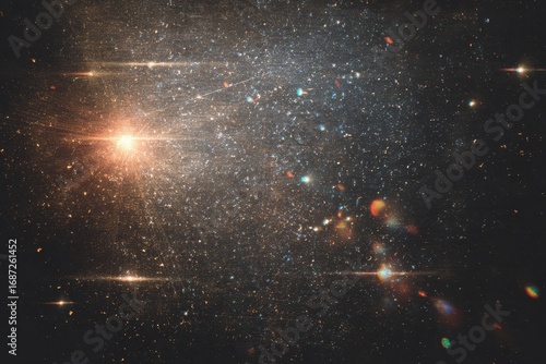 retro film light leak overlay effect with scratch dust and light leaks, retro grain noisy film distressed texture light leak flare on black background