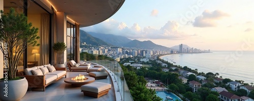 Modern luxury condominium building with sleek architecture and expansive city views Enjoy resort-style amenities and sophisticated living spaces , community, glass, parking